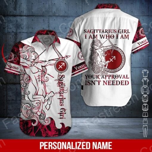 Sagittarius Girl Custom Name Hawaiian Shirts HN1532