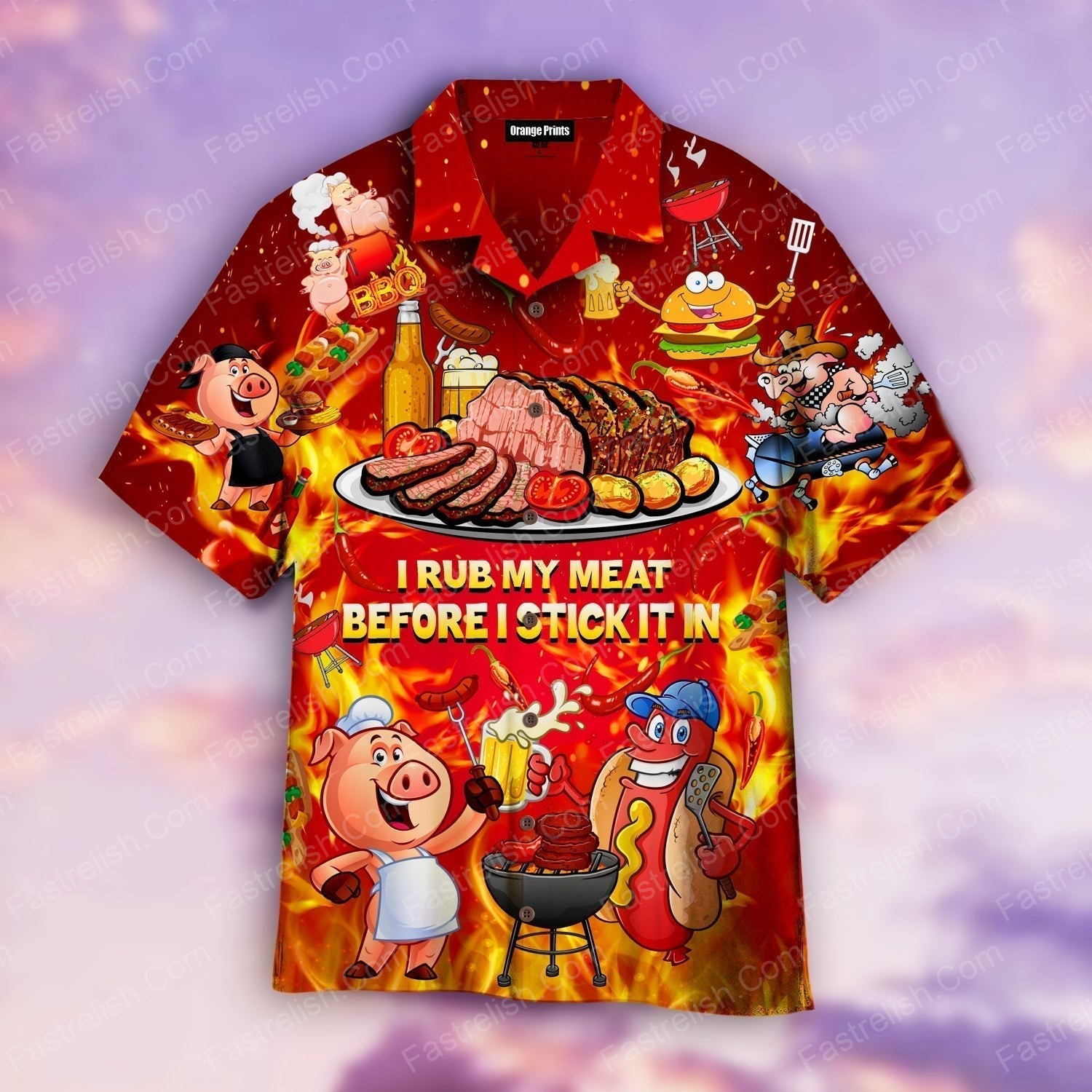 Rub My Meat Before I Stick It In Hawaiian Shirts WT2026
