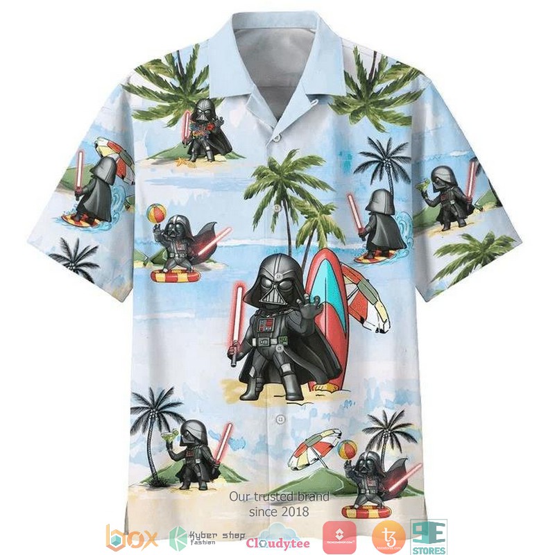 Darth Vader Summer Time 7 Short Sleeve Hawaiian Shirt