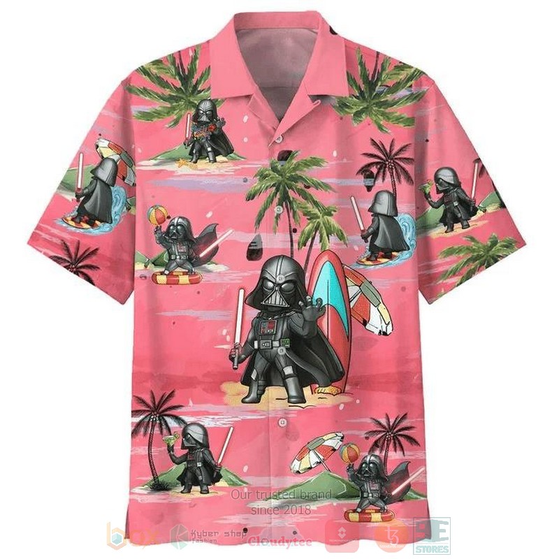 Darth Vader Summer Time Short Sleeve Hawaiian Shirt 3