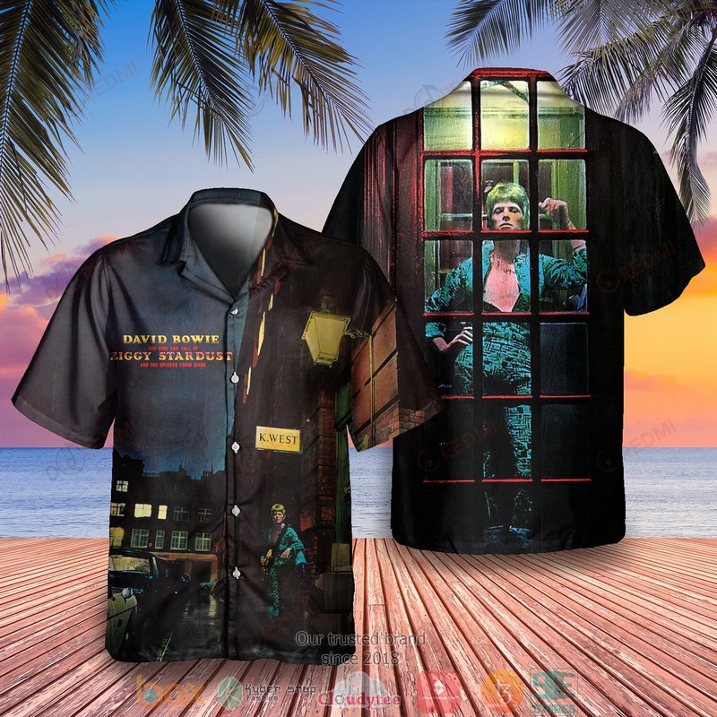 David Bowie The Rise And Fall Of Ziggy Stardust And The Spiders From Mars Hawaiian Shirt