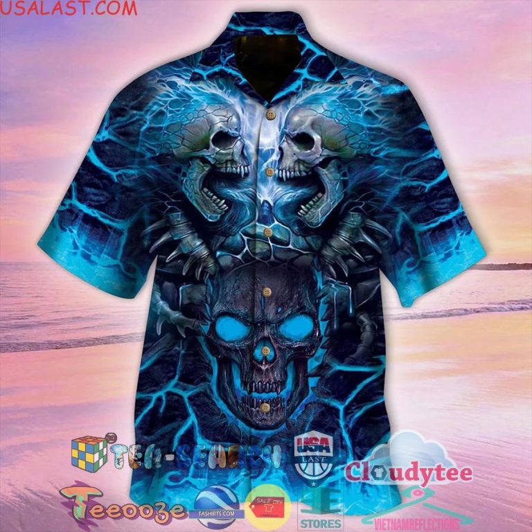 Death Skull Aloha Summer Beach Hawaiian Shirt