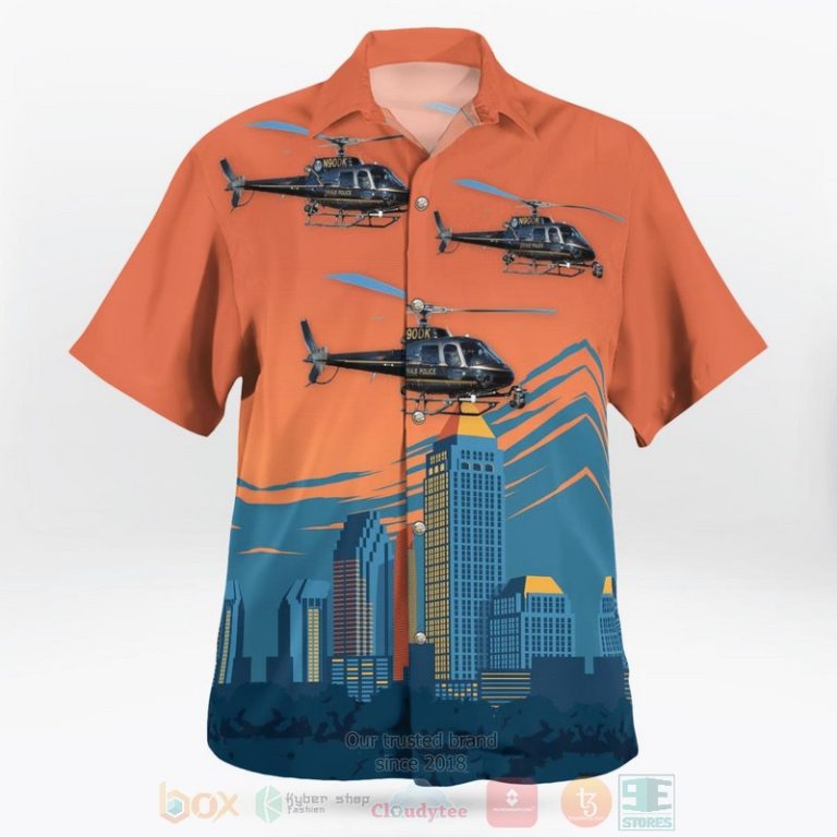 Dekalb County Police Department Eurocopter As 350 Bs A Star Helicopter Hawaiian Shirt