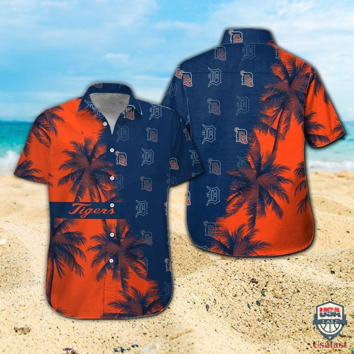 Detroit Tigers Palm Tree Hawaiian Shirt