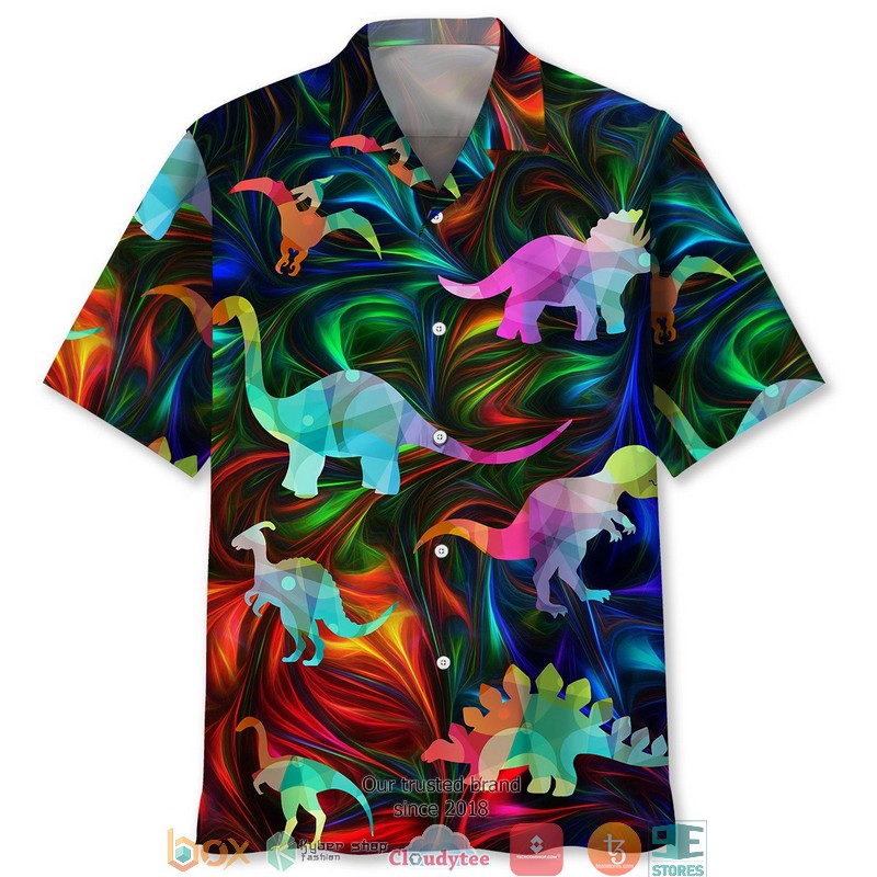 Dinosaurs Color Hawaiian Shirt