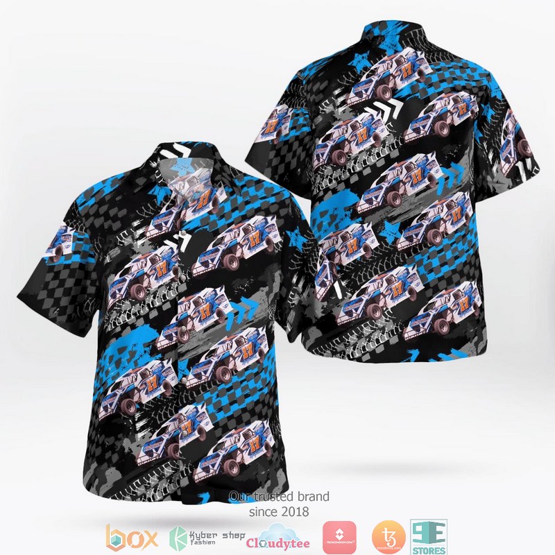 Dirt Track Racing Hawaiian Shirt