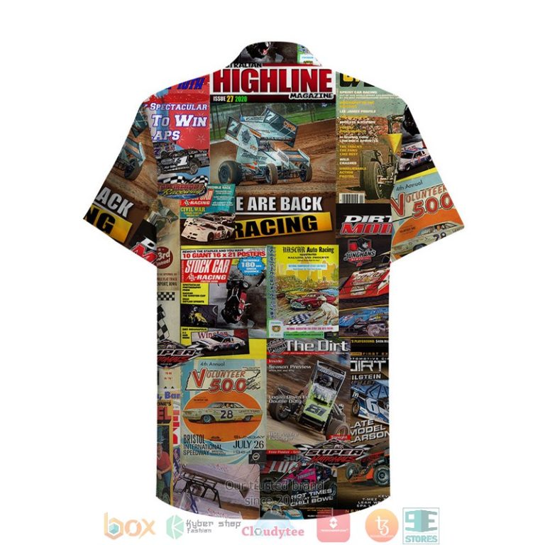Dirt Track Racing Magazine Hawaiian Shirt