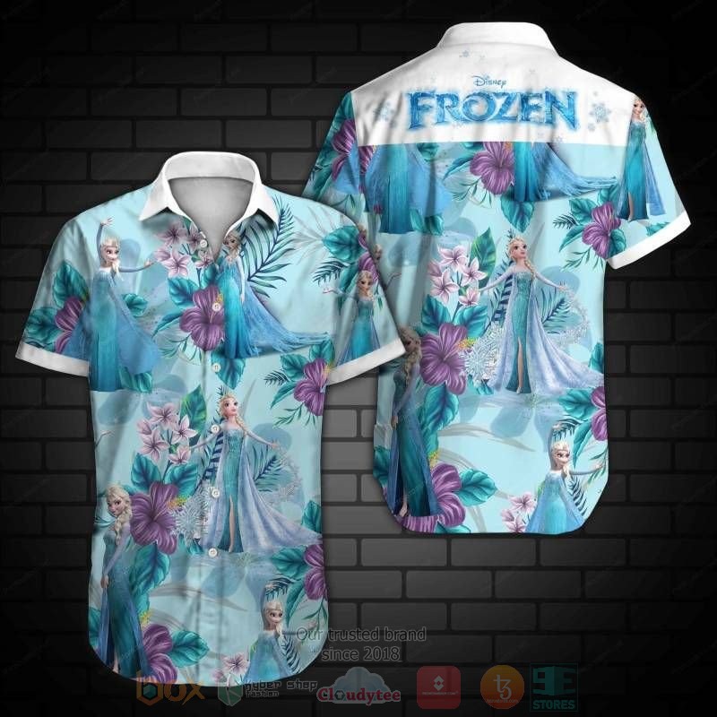Disney Frozen Short Sleeve Hawaiian Shirt 2
