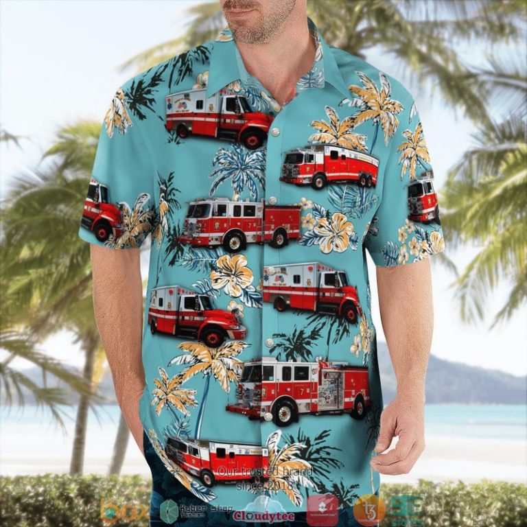 District Of Columbia Fire And Emergency Medical Services Department Hawaiian Shirt