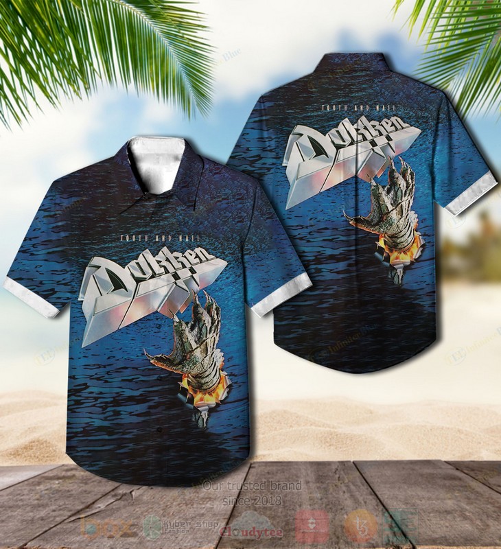Dokken Tooth And Nail Blue Album Hawaiian Shirt