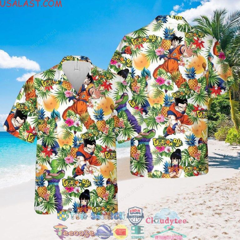 Dragon Ball Characters Pineapple Aloha Summer Beach Hawaiian Shirt