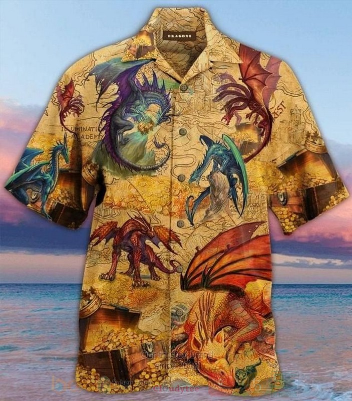 Dragon Island Short Sleeve Hawaiian Shirt