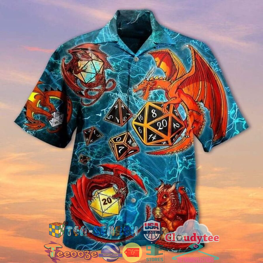 Dungeons And Dragons Dice Hawaiian Shirt