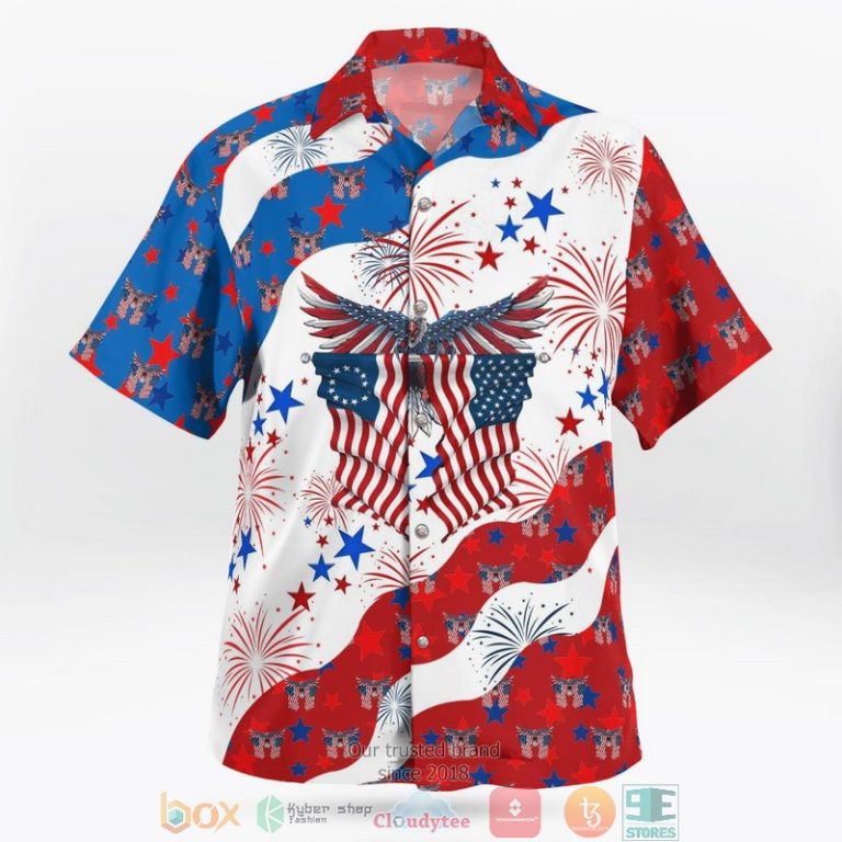 Eagle American Independence Day Hawaiian Shirt