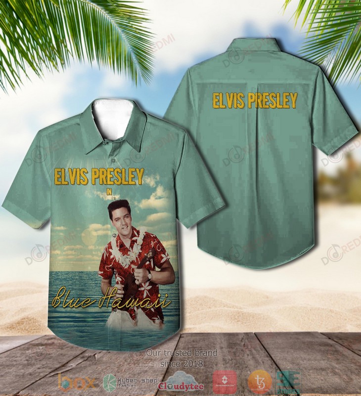 Elvis Presley Blue Hawaii Short Sleeve Hawaiian Shirt