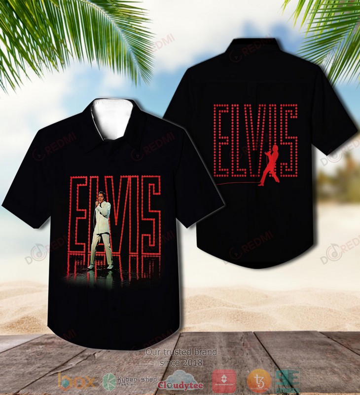 Elvis Presley Singer Short Sleeve Hawaiian Shirt