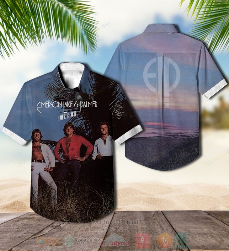 Emerson Lake Palmer Band Love Beach Hawaiian Shirt