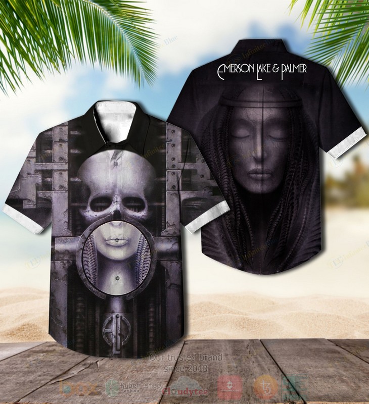 Emerson Lake Palmer Brain Salad Surgery Black Album Hawaiian Shirt