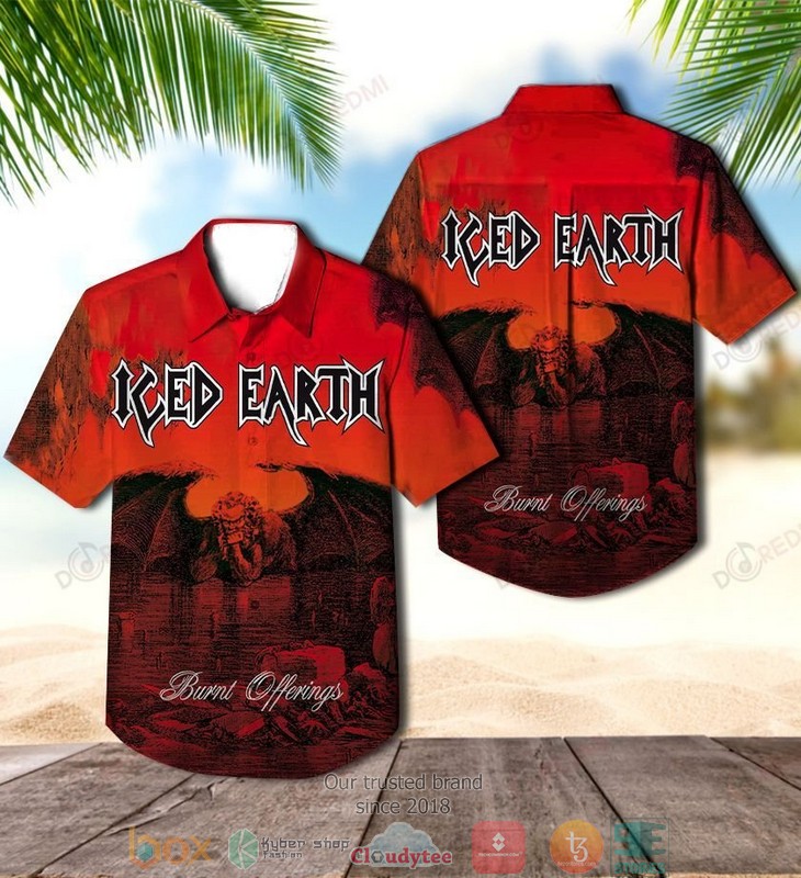 Iced Earth Burnt Offerings Short Sleeve Hawaiian Shirt