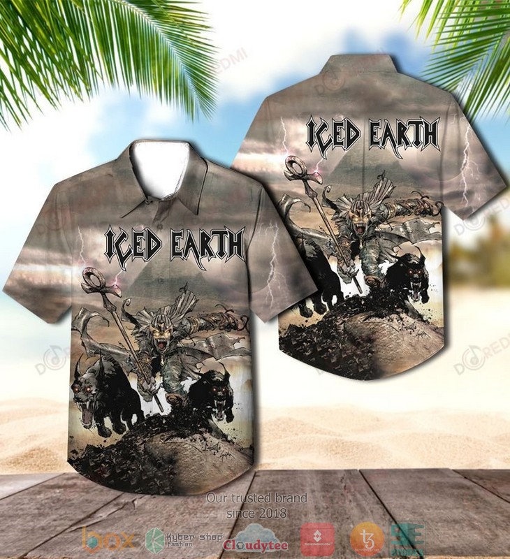 Iced Earth Something Wicked This Way Comes Short Sleeve Hawaiian Shirt