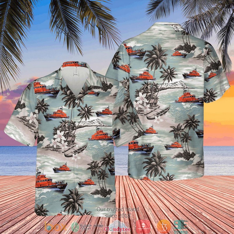 Ireland Lifeguard Lifeboat Short Sleeve Hawaiian Shirt