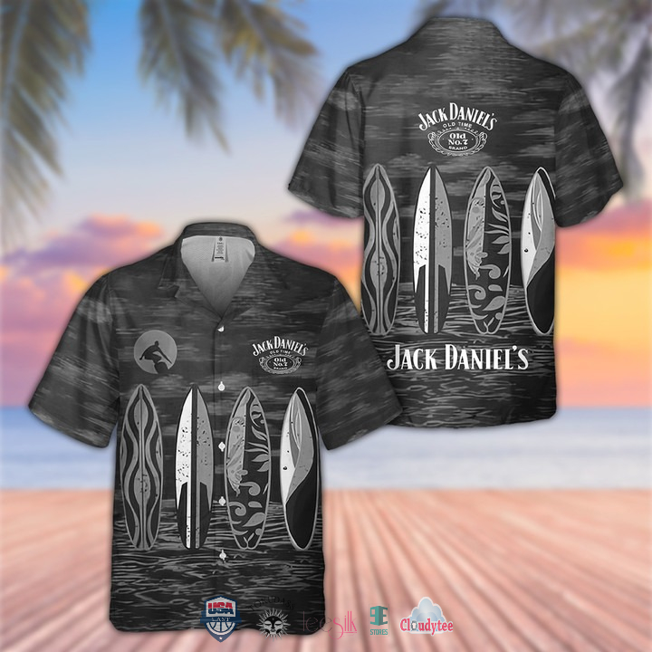 Jack Daniels Surfing Hawaiian Shirt