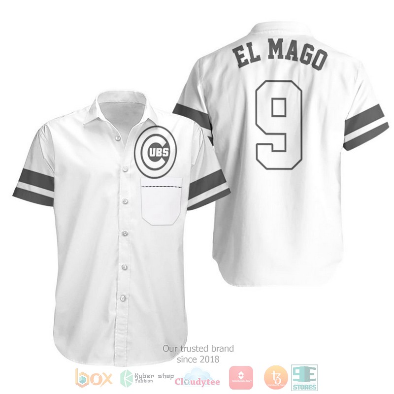 Javier Baez El Mago Chicago Cubs Player White 2019 Hawaiian Shirt