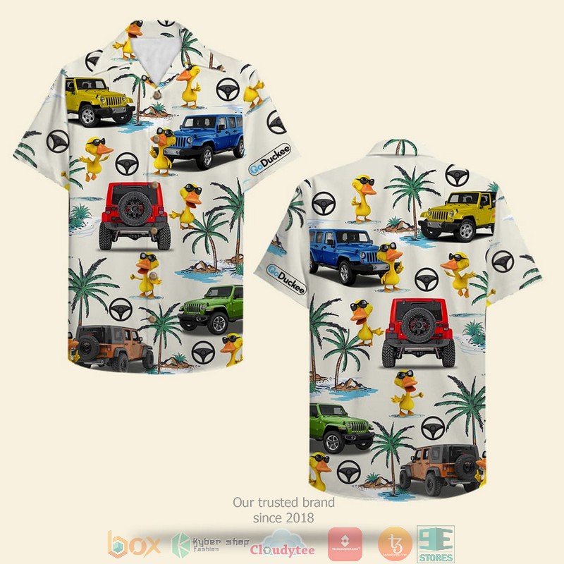 Jeep Duck With Sunglasses Hawaiian Shirt 2