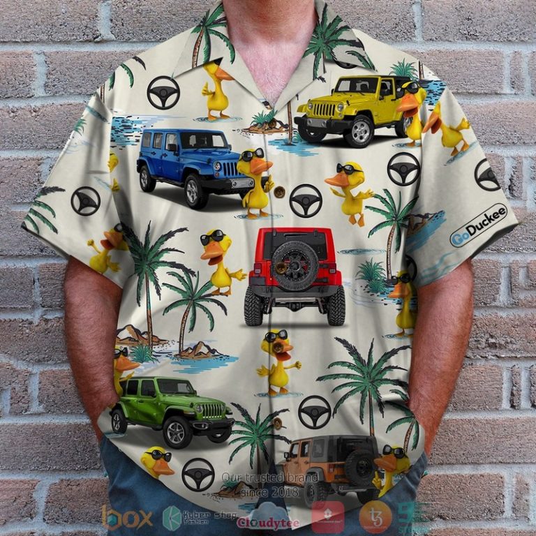 Jeep Duck With Sunglasses Hawaiian Shirt 2