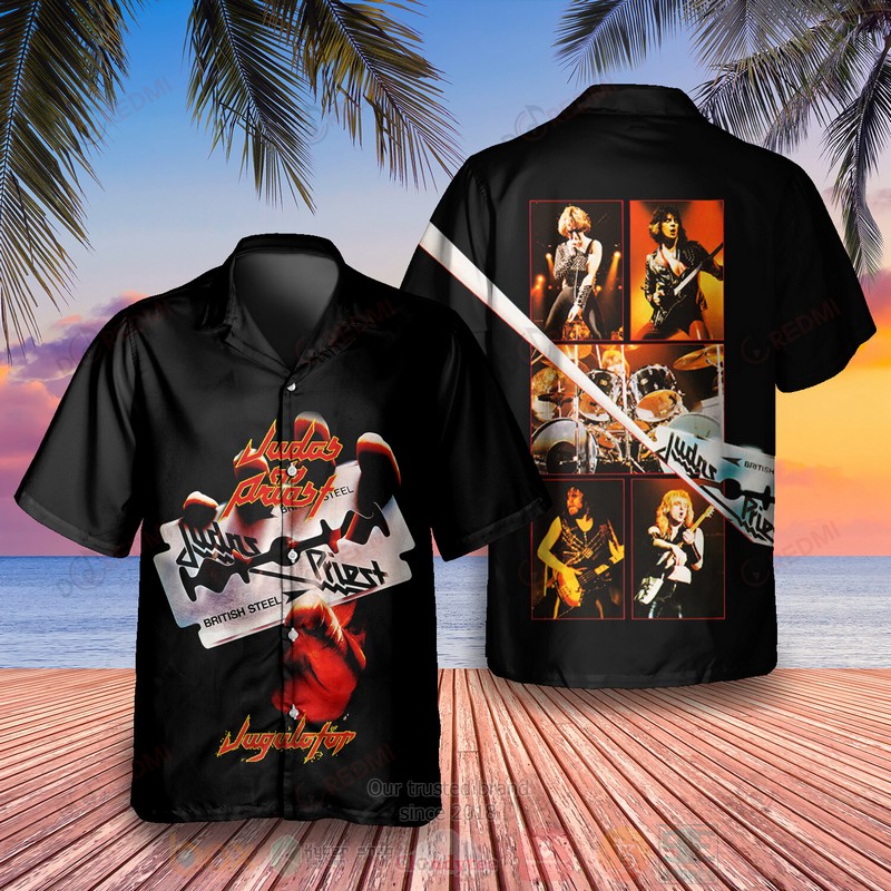 Judas Priest British Steel Album Hawaiian Shirt 2