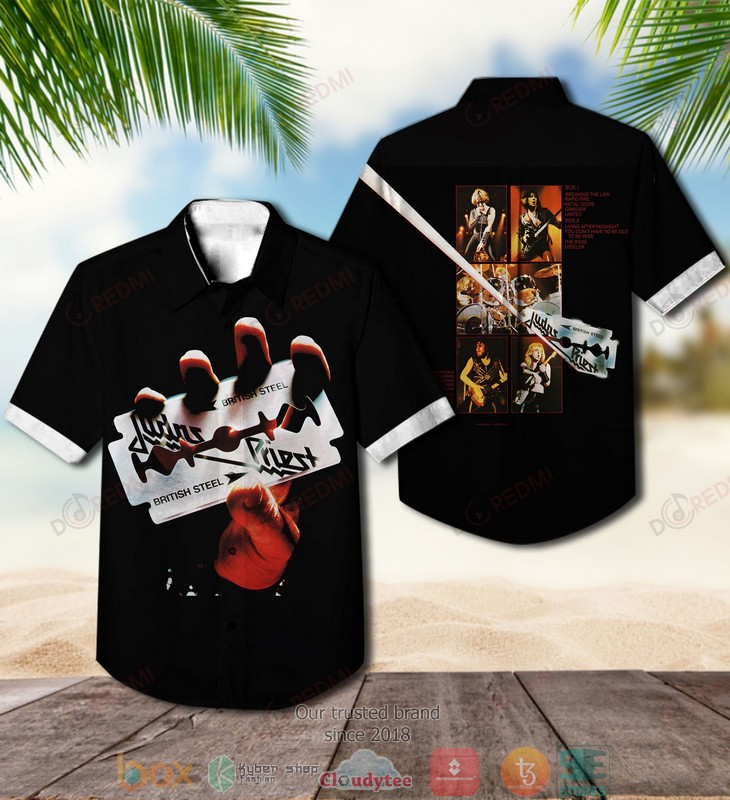 Judas Priest British Steel Hawaiian Shirt 2