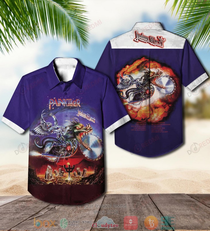 Judas Priest Painkiller Short Sleeve Hawaiian Shirt