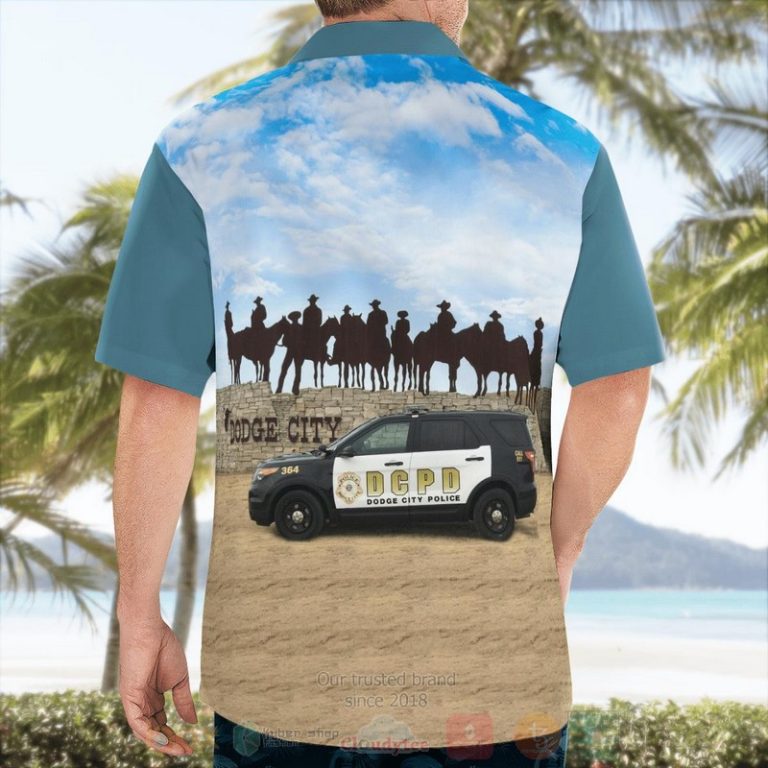 Kansas Dodge City Police Department Hawaiian Shirt