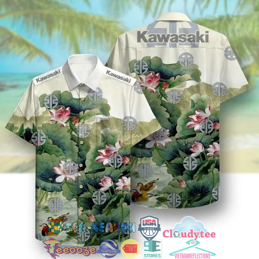 Kawasaki Lotus Hawaiian Shirt
