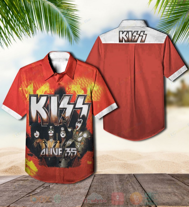 Kiss Alive 35 Album Hawaiian Shirt
