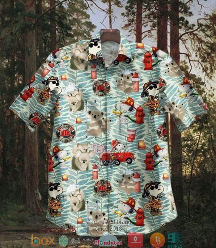 Koala X Snoopy Short Sleeve Hawaiian Shirt