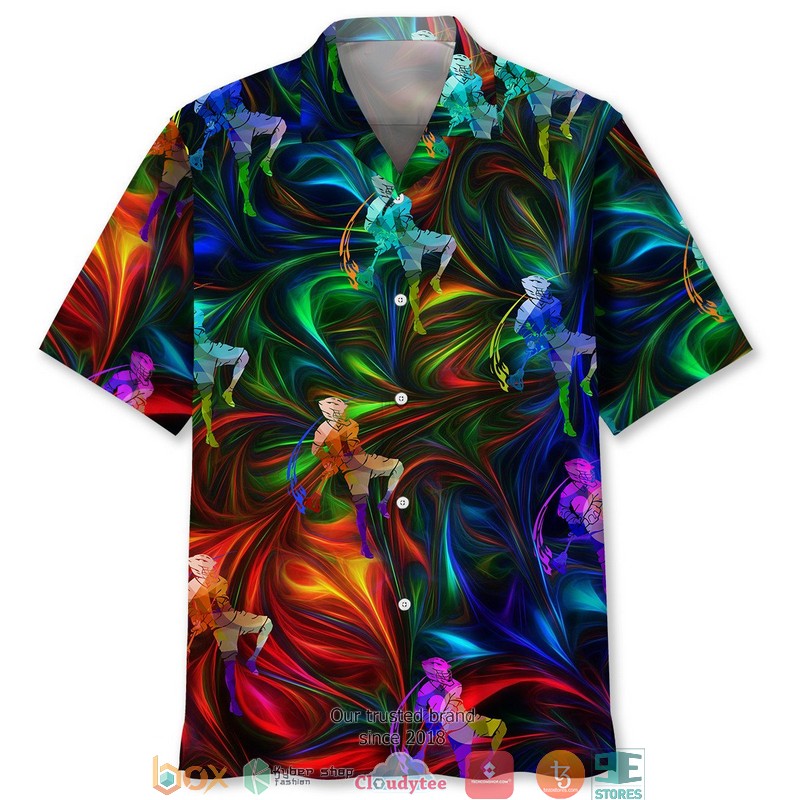 Lacrosse Color Hawaiian Shirt