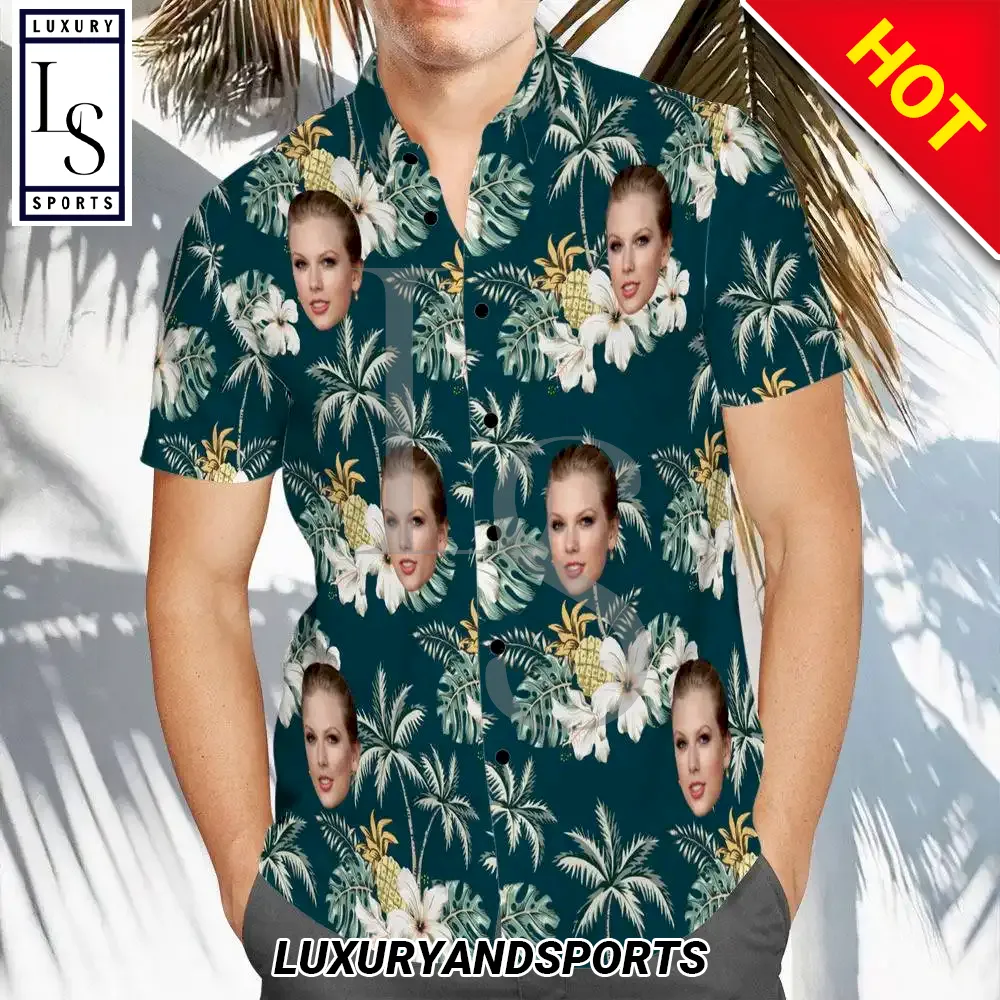 Taylor Swift Floral Hawaiian Shirt