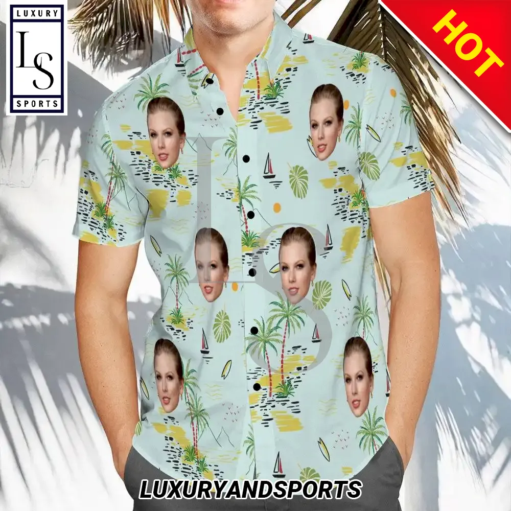 Taylor Swift Multi Faces Hawaiian Shirt