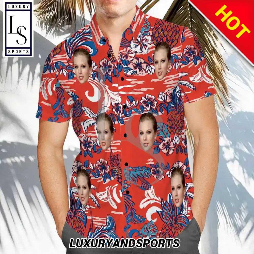 Taylor Swift Face On Shirt Hawaiian Shirt