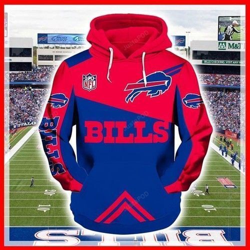 100th Nfl Buffalo Bills Pullover And Zippered Hoodies Custom 3d Bud Light Graphic Printed 3d Hoodie All Over Print Hoodie For Men For Women