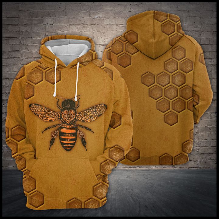 Bee 3D Printed Hoodie/Zipper Hoodie