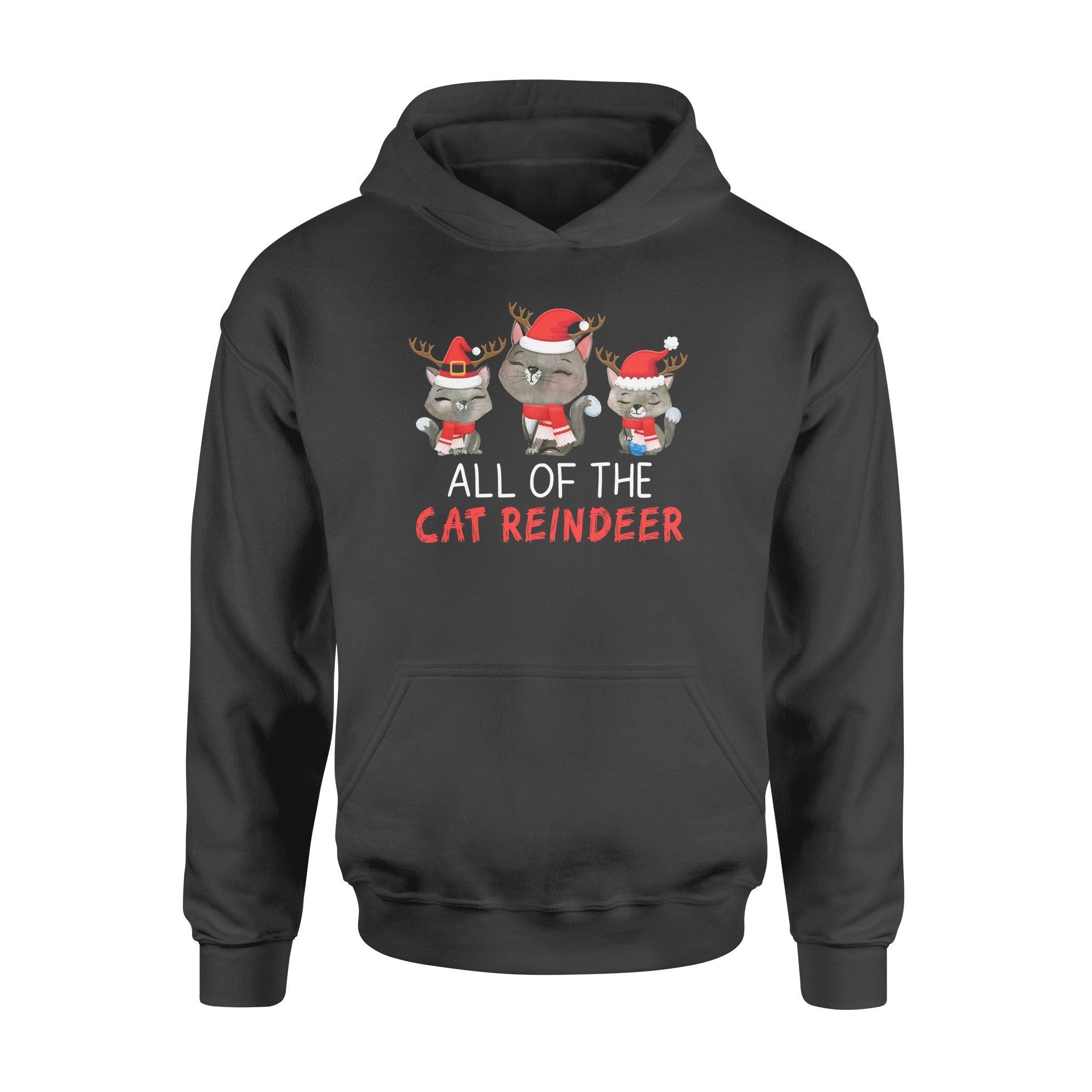 Besteever All Of The Cat Reindeer Shirt Gift For Couple, Friend, Family � Standard 3D Hoodie For Men Women All Over 3D Printed Hoodie