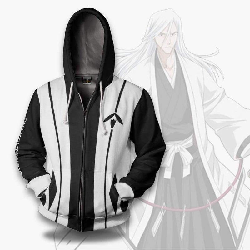 Bleach Hoodie Jushiro Ukitake Thirteenth Division Custom Anime Cosplay Costume