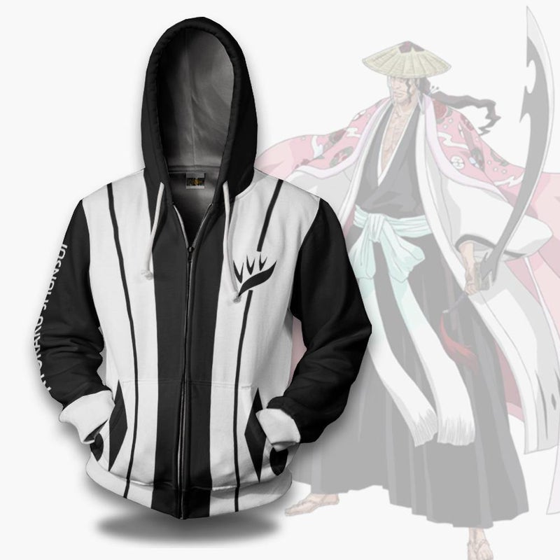 Bleach Hoodie Kyoraku Shunsui Eighth Division Custom Anime Cosplay Costume