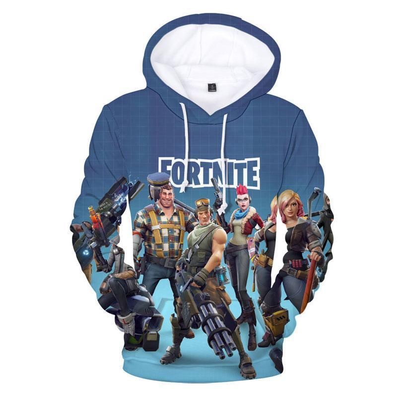 Youth & Adult Fortnite Print 3D Hoodie For Men Women All Over 3D Printed Hoodie With Hat
