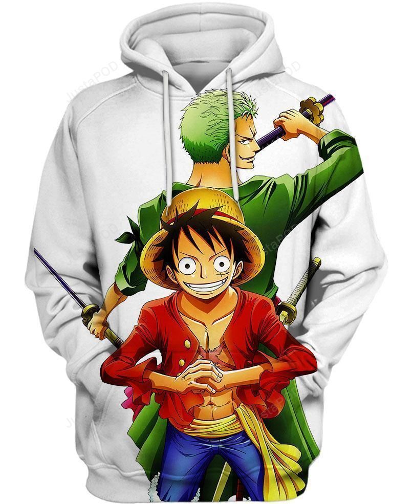 Zoro and Luffy 3D Hoodie For Men Women All Over 3D Printed Hoodie Pullover Sweatshirt