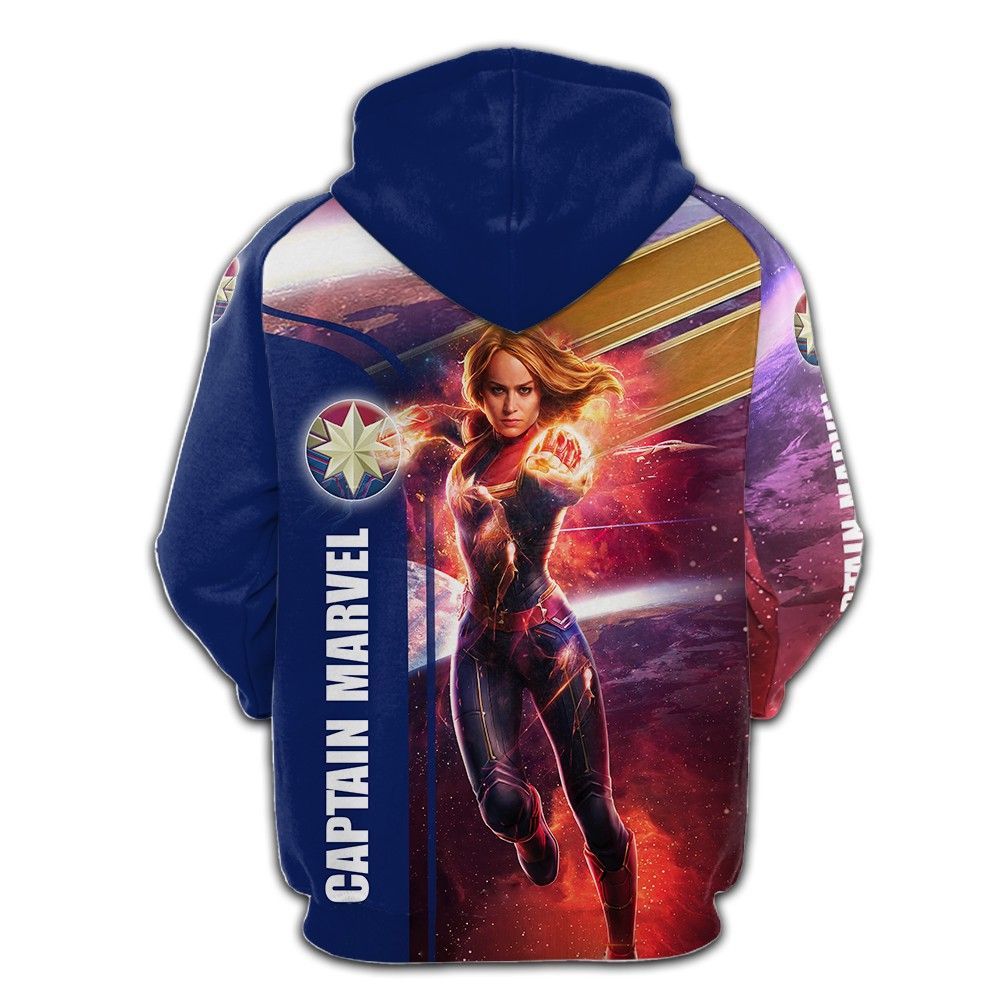 Captain Marvel 3D Hoodie For Men For Women All Over Printed Hoodie