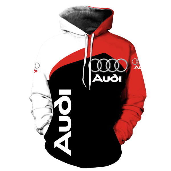 Car Audi Logo Men and Women 3D Hoodie and Zip Hoodie Car Audi Logo 3D Shirt Car Audi Logo Unisex 3D All Over Printed Shirt