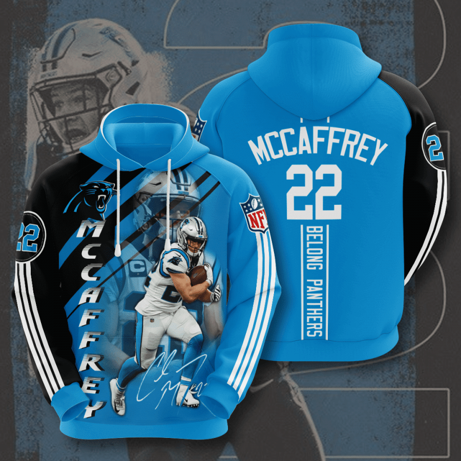 Carolina Panthers Christian Mccaffrey 3D Hoodie Sweatshirt For Fans Men Women All Over Printed Hoodie